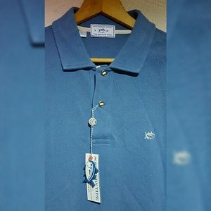 Southern Tide Long Sleeve Polo Shirt Men Sz Medium